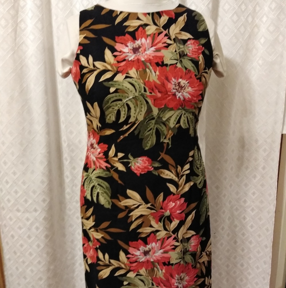 Hawaiian print dress